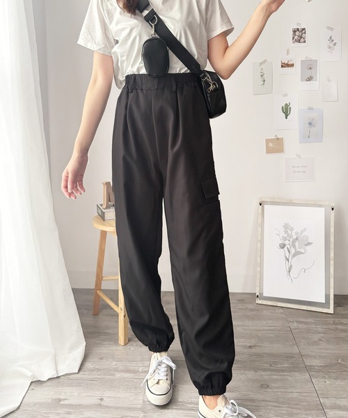 Dewlily ワイドパンツ パンツ ゆるっと履けてラフなのに抜け感もある