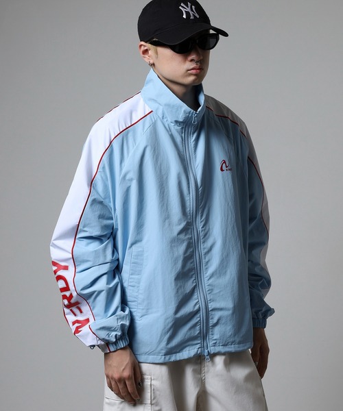 NERDY ジャージ ラインウインドブレーカー レディース メンズ