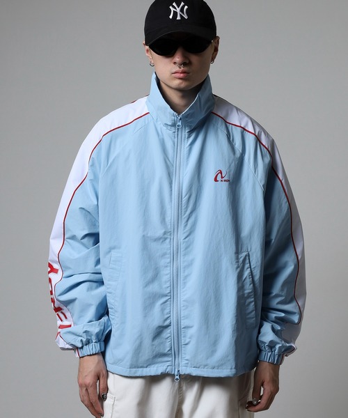 NERDY ジャージ ラインウインドブレーカー レディース メンズ