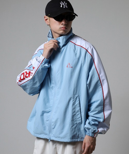 NERDY ジャージ ラインウインドブレーカー レディース メンズ