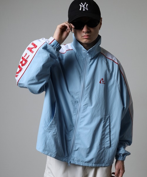 NERDY ジャージ ラインウインドブレーカー レディース メンズ