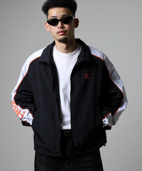 NERDY ジャージ ラインウインドブレーカー レディース メンズ