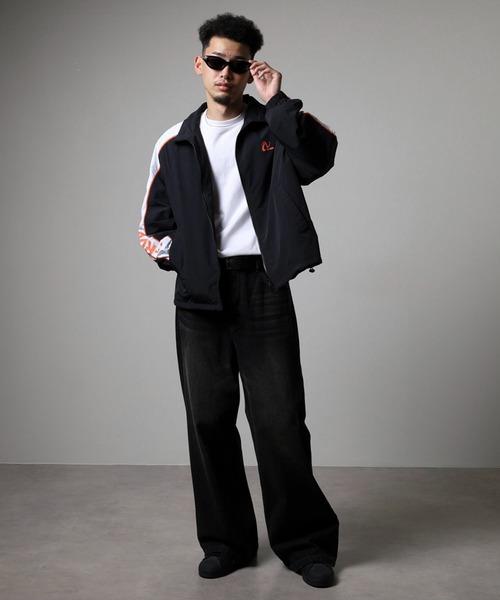 NERDY ジャージ ラインウインドブレーカー レディース メンズ