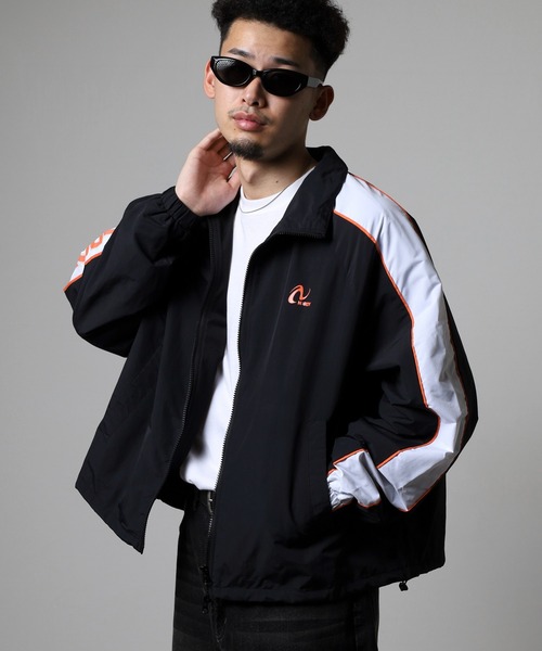 NERDY ジャージ ラインウインドブレーカー レディース メンズ