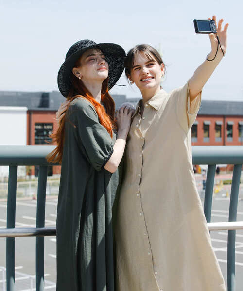 「URBAN RESEARCH DOORS」 シャツワンピース MEDIUM グレー レディース_画像4