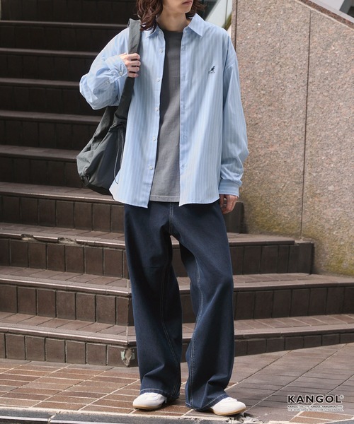 KANGOL（カンゴール） シャツ 別注 ワンポイントロゴ刺繍 アソート