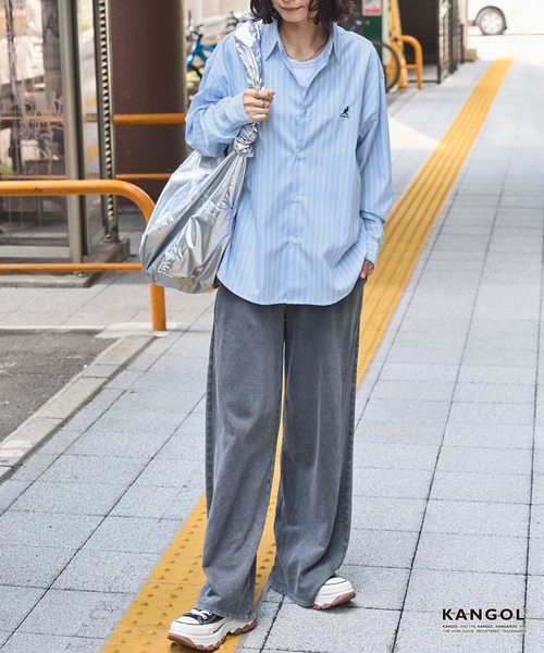 KANGOL（カンゴール） シャツ 別注 ワンポイントロゴ刺繍 アソート