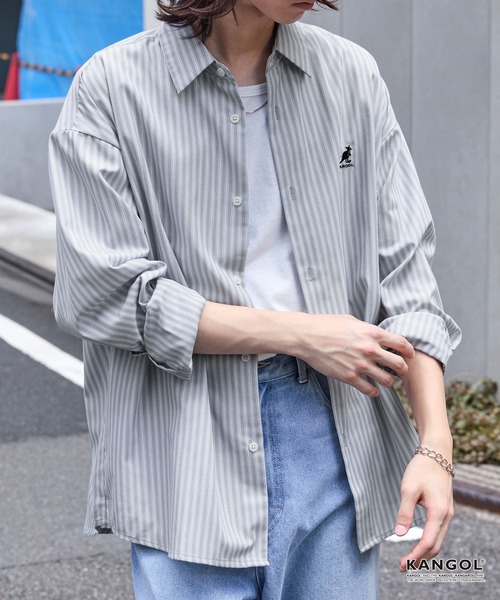 KANGOL（カンゴール） シャツ 別注 ワンポイントロゴ刺繍 アソート