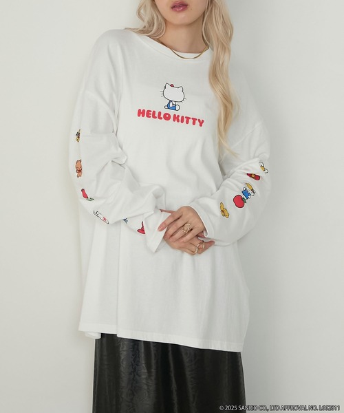 sanrio（サンリオ） tシャツ 「HELLO KITTY × forksy.」オーバーサイズ