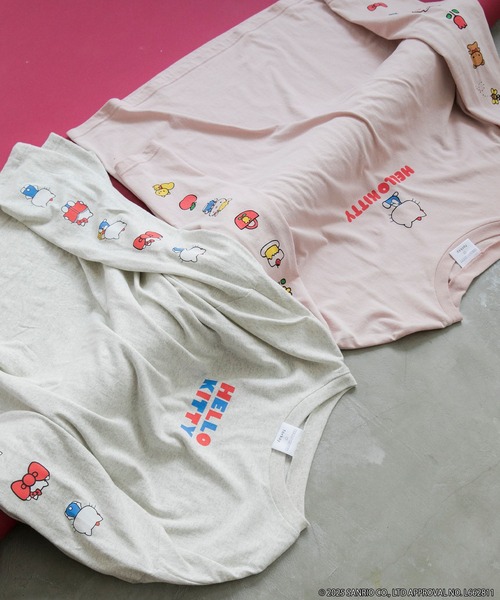 sanrio（サンリオ） tシャツ 「HELLO KITTY × forksy.」オーバーサイズ