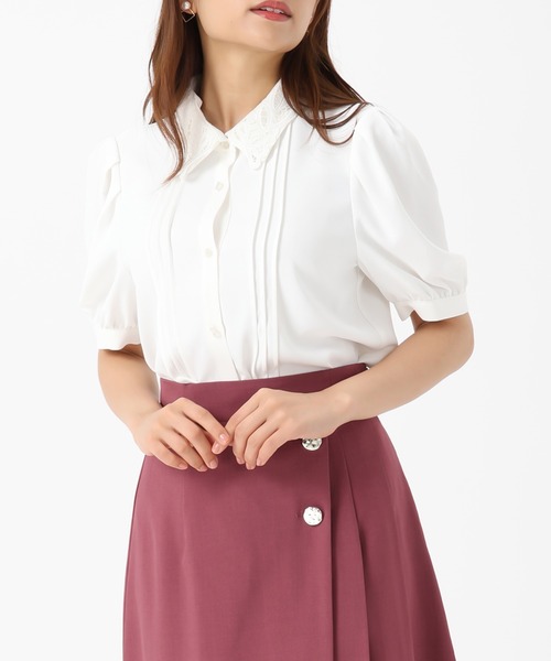 MISCH MASCH（ミッシュマッシュ） ブラウス シャツ 半袖 襟レース