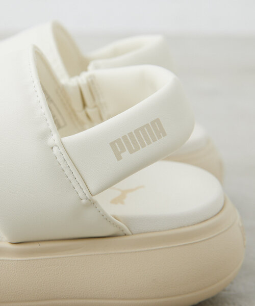 「ear PAPILLONNER」 「PUMA」フラットサンダル 24cm ブラック レディース_画像7