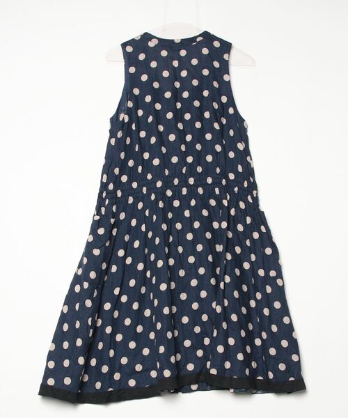 「INTERLINEAIRE」 ノースリーブワンピース - ネイビー レディース_画像2