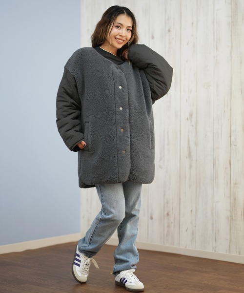 ROXY（ロキシー） コート アウター ボアジャケット リバーシブル