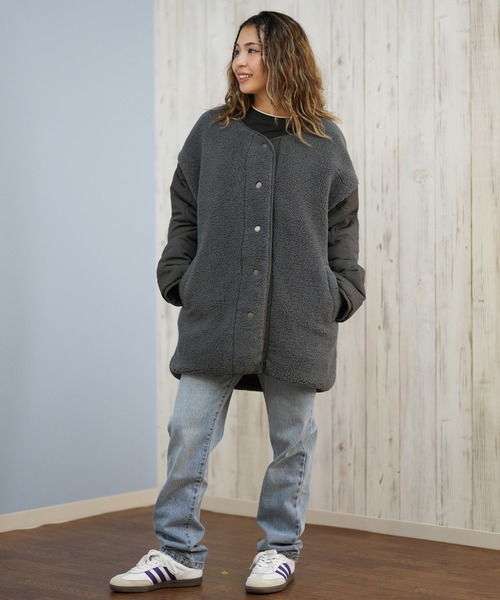 ROXY ロキシー アウター コート 新品未開封❤︎ ROXY（ロキシー） コート アウター ボアジャケット リバーシブル