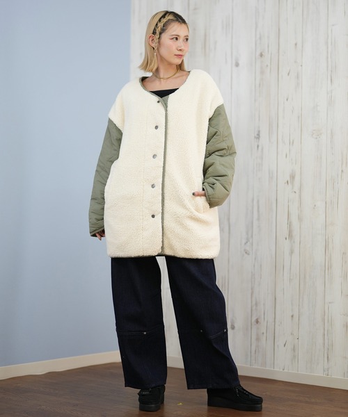 ROXY（ロキシー） コート アウター ボアジャケット リバーシブル