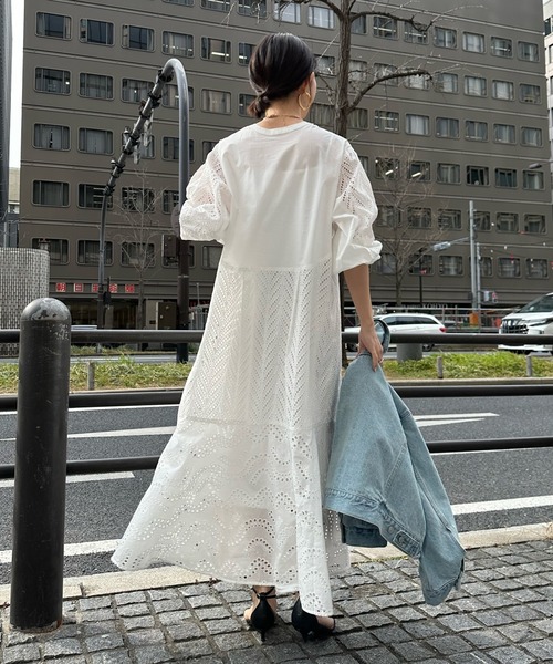 【新品】ワンピース　レース　ロングワンピース　白　ドゥドゥ　2way WEB限定】 レース2WAYワンピース | DOUDOU(ドゥドゥ)レディース | PAL