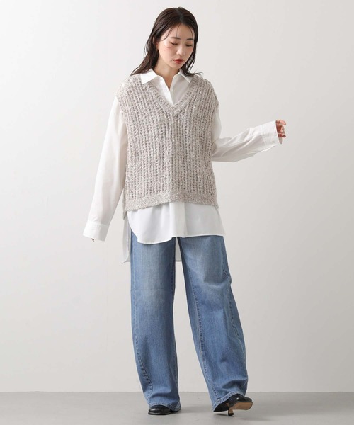 Gready Brilliant（グレディブリリアン） ベスト ジレ モヘア混ラメV