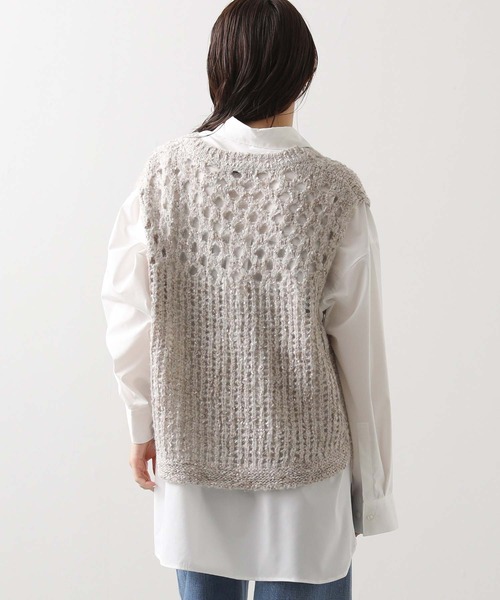 Gready Brilliant（グレディブリリアン） ベスト ジレ モヘア混ラメV