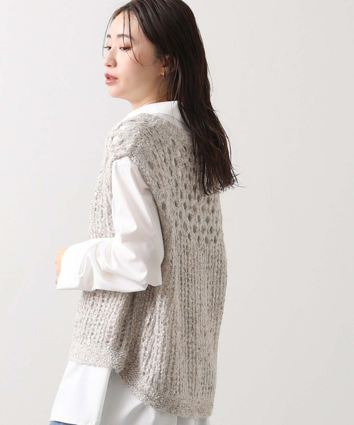 Gready Brilliant（グレディブリリアン） ベスト ジレ モヘア混ラメV