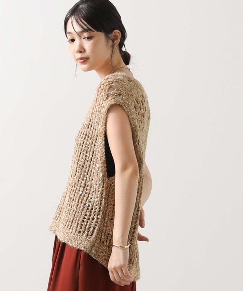 Gready Brilliant（グレディブリリアン） ベスト ジレ モヘア混ラメV