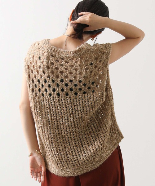 Gready Brilliant（グレディブリリアン） ベスト ジレ モヘア混ラメV