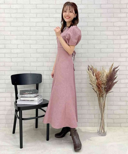 「SWINGLE」 半袖ワンピース MEDIUM ベージュ系その他7 レディース_画像3