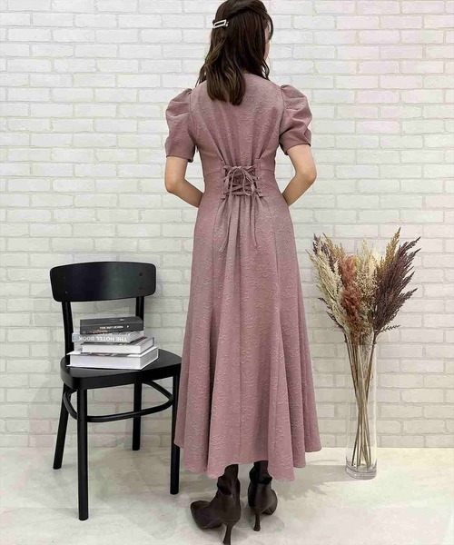 「SWINGLE」 半袖ワンピース MEDIUM ベージュ系その他7 レディース_画像4