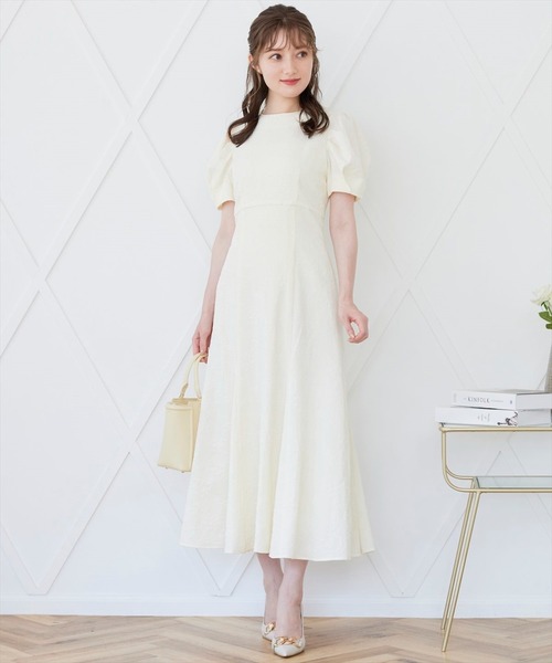 「SWINGLE」 半袖ワンピース MEDIUM ベージュ系その他7 レディース_画像5