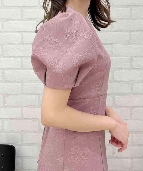 「SWINGLE」 半袖ワンピース MEDIUM ベージュ系その他7 レディース_画像9