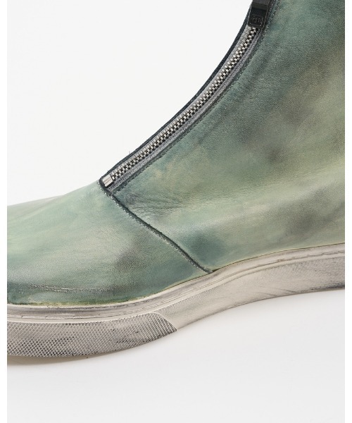 ブーツ front zip bootie メンズの画像