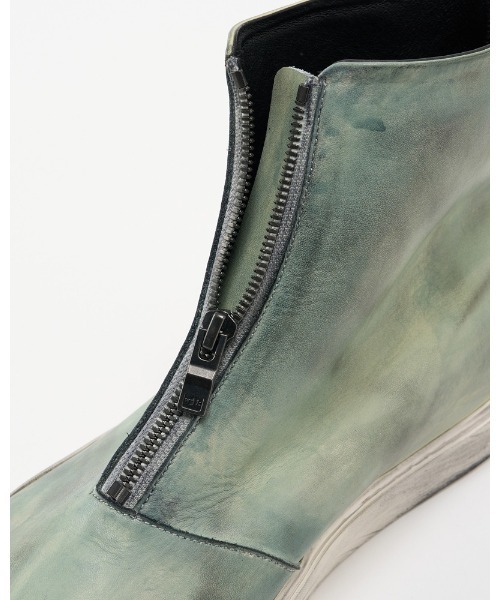 ブーツ front zip bootie メンズの画像