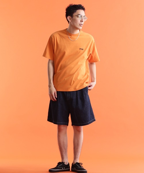 Schott N.Y.C（ショット） 「schott」 デニムハーフパンツ 30 ブルー系