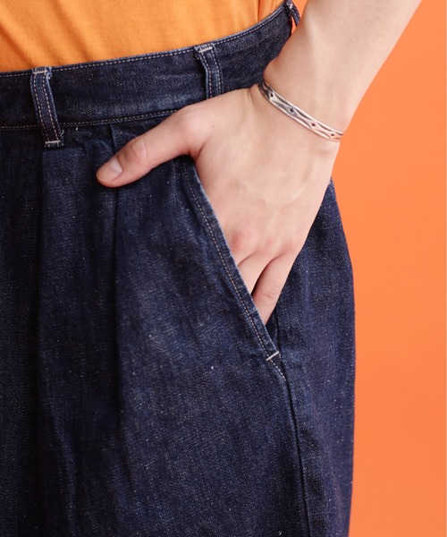 Schott N.Y.C（ショット） 「schott」 デニムハーフパンツ 30 ブルー系