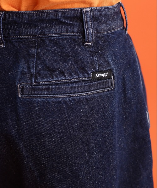Schott N.Y.C（ショット） 「schott」 デニムハーフパンツ 30 ブルー系
