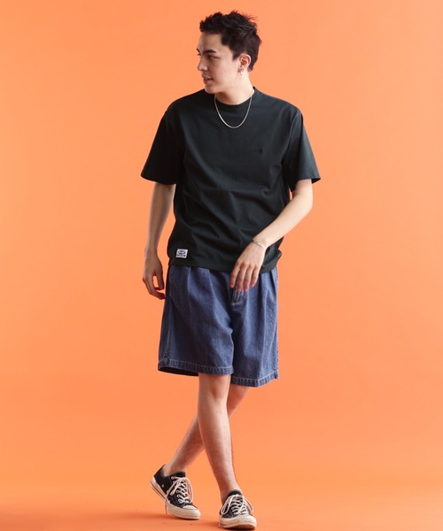 Schott N.Y.C（ショット） 「schott」 デニムハーフパンツ 30 ブルー系