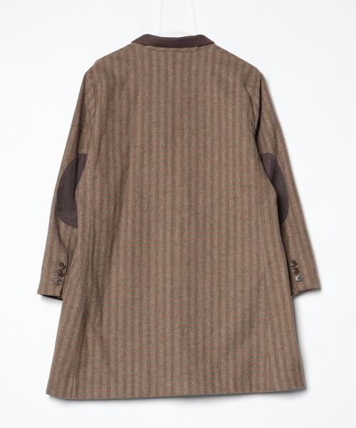 「Ne-net」 チェック柄チェスターコート 2 ブラウン レディース_画像2