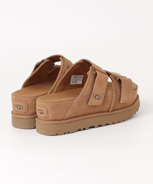 「UGG」 フラットサンダル 5 ブラウン レディースの画像