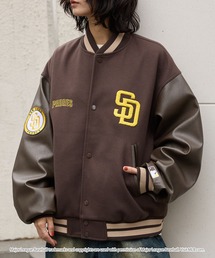 MLB スタジャン MLB/メジャーリーグベースボール 別注 ワッペン刺繍