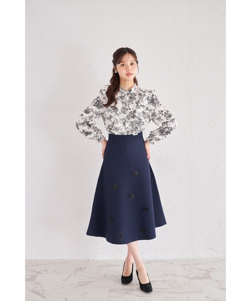 大幅お値下げ♥【上下セット】53900円　レタード刺繍ブラウス・スカート♡Diagram

GRACE CONTINENTAL グレースコンチネンタル tocco closet（トッコ クローゼット） スカート 「ZOZO限定」立体