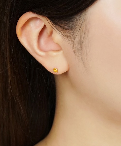 TAKE-UP ピアス 「 セカンドピアス」 K18 スペサタイトガーネット