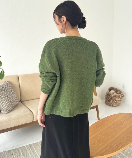 カーディガン フラワー刺繍ニットカーディガン レディース : ZOZOTOWN