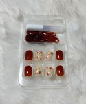 ネイルチップ ネイルシール ショート ネイルチ...の詳細画像4