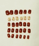 ネイルチップ ネイルシール ショート ネイルチ...の詳細画像5