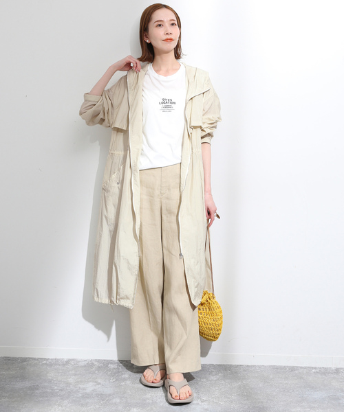 SLOBE IENA（スローブイエナ） コート FREE サックスブルー レディース