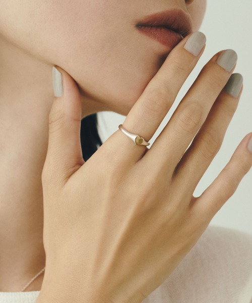 TEN. 指輪 リング SILVER925 18KGP タイニーハートリング レディース