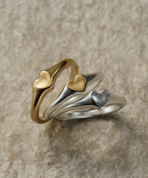 TEN. 指輪 リング SILVER925 18KGP タイニーハートリング レディース