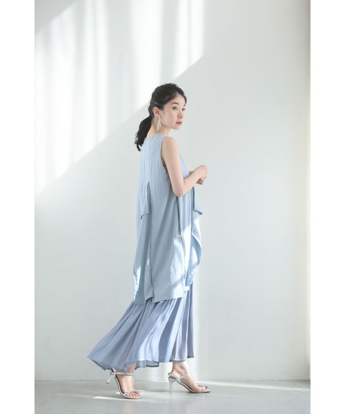 「CAWAII」 ノースリーブワンピース FREE ライトブルー レディース_画像4