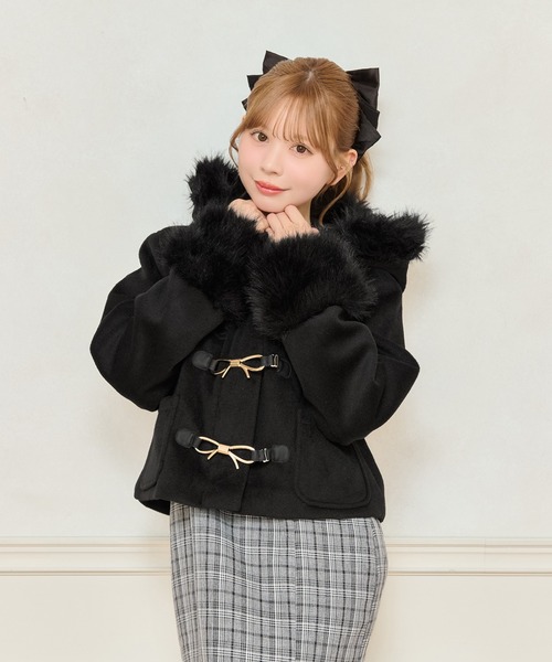 apres jour ダッフルコート コート ショートダッフルコート レディース