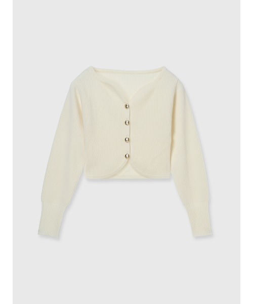 EIMY ISTOIRE（エイミーイストワール） カーディガン Heart neck